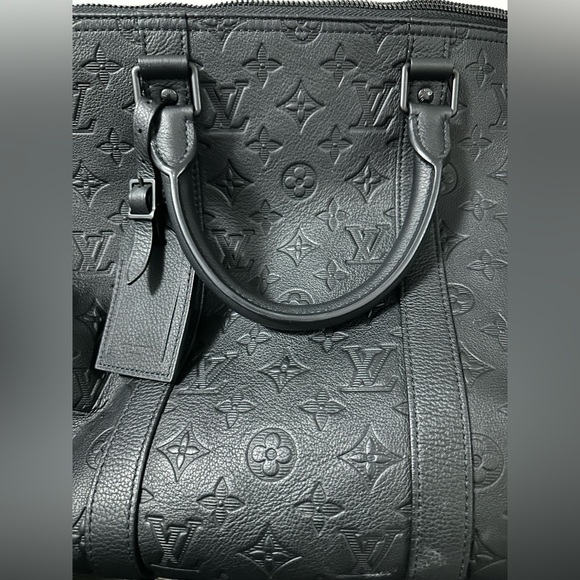 Louis Vuitton Keepall Bandoulière 50 - Black Monogram Eclipse - Picture 5 of 9